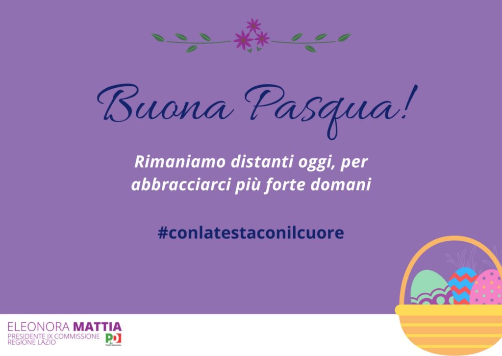 Torneremo Ad Abbracciarci Tanti Auguri Di Buona Pasqua Eleonora Mattia